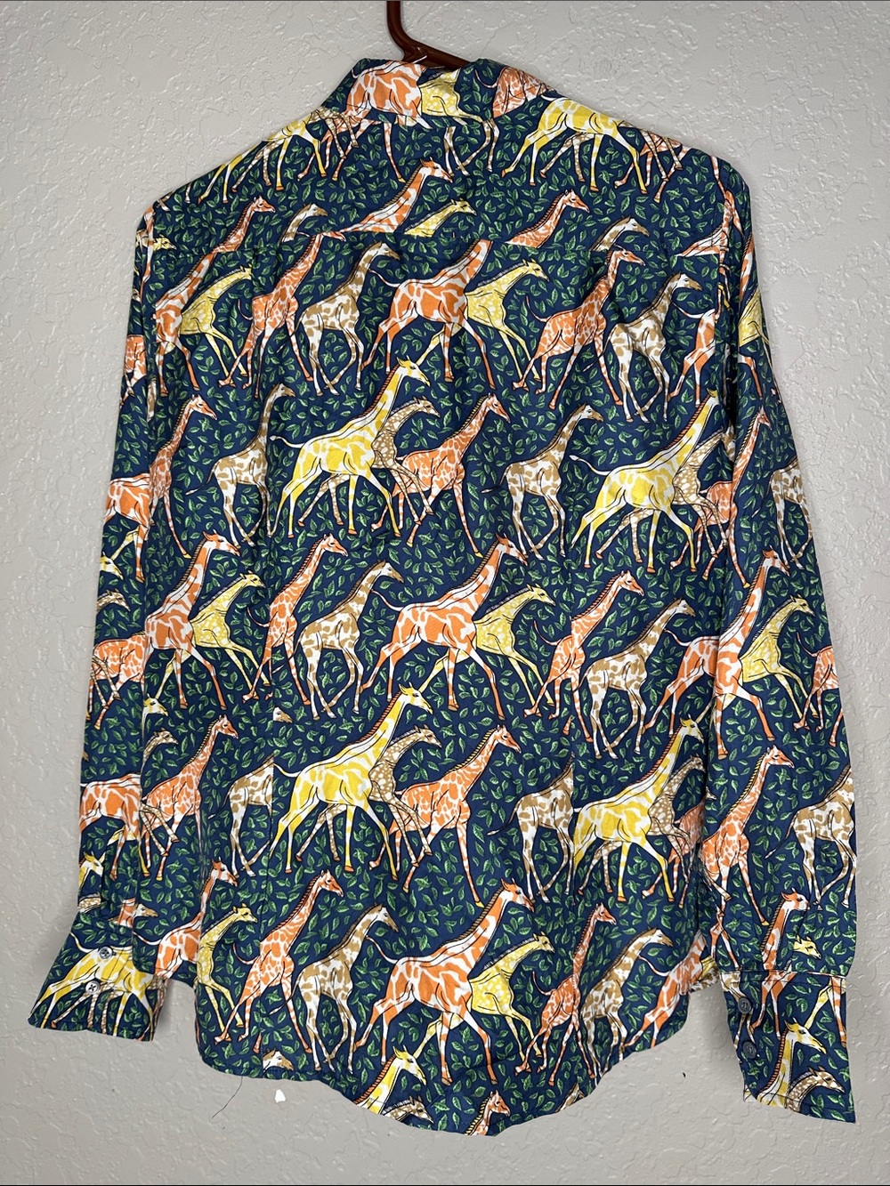J Crew Collection silk twill shirt in giraffes - Picture 4 of 8